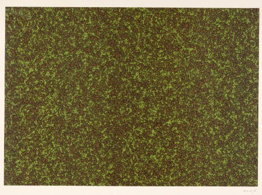 Gustav marble in brown on green