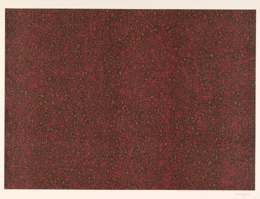 Gustav marble in brown on red