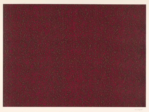 Gustav marble in brown on red
