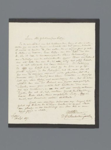 Letter to 'Betsy', possibly Elisabeth Paradijs