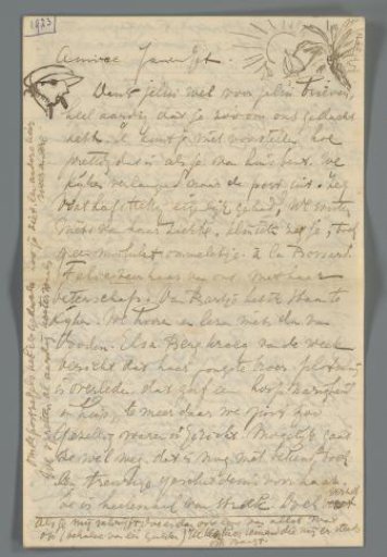 Letter to Jan Ponstijn and Henriëtte Johanna Petronella van Hilten