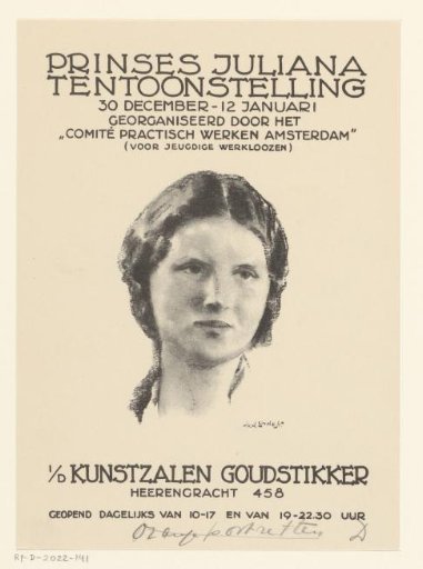 Princess Juliana Exhibition at the Kunstzalen Goudstikker