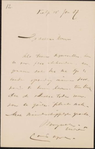 Letter to Frans Buffa and Sons