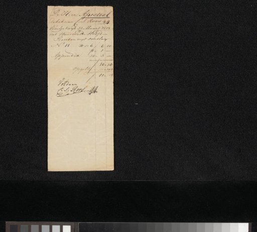 Account of Cornelis Apostool