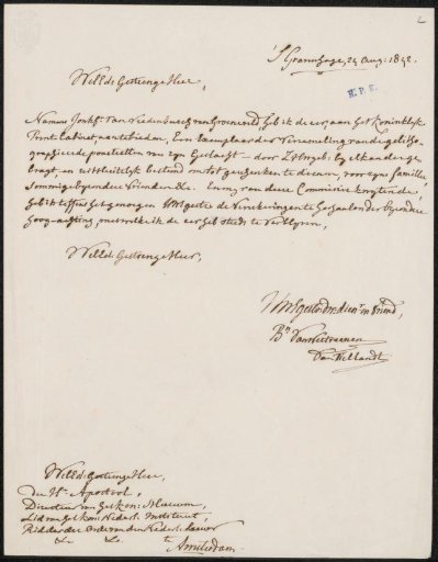 Letter to Cornelis Apostool