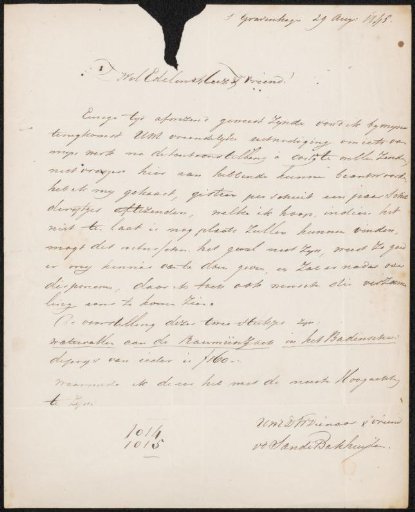 Letter to Jan Adam Kruseman