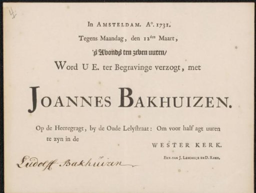 Invitation to Ludolf Backhuysen (II)