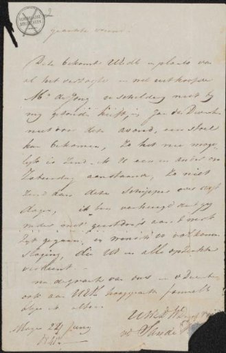 Letter to Willem Roelofs (I)
