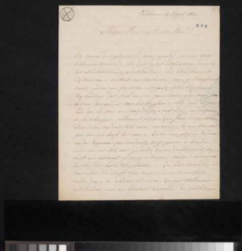 Letter to Ernst Willem Jan Bagelaar