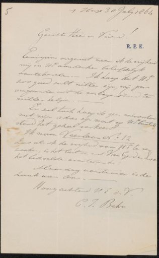 Letter to Alberto Caramelli