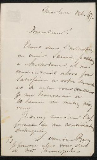 Letter to anonymous