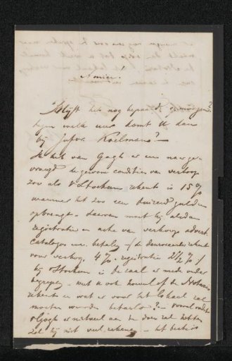 Letter to Lambertus Hardenberg
