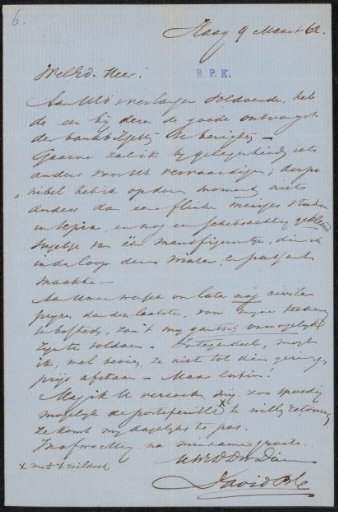 Letter to Frans Buffa and Sons