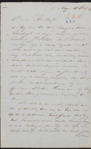 Letter to Willem Roelofs (I)