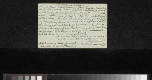 Postcard to Pieter Haverkorn van Rijsewijk