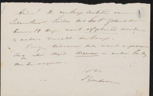 Letter to Jan Weissenbruch