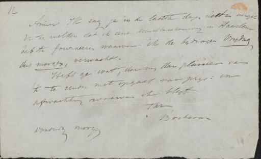 Letter to Lambertus Hardenberg (1822-1900)