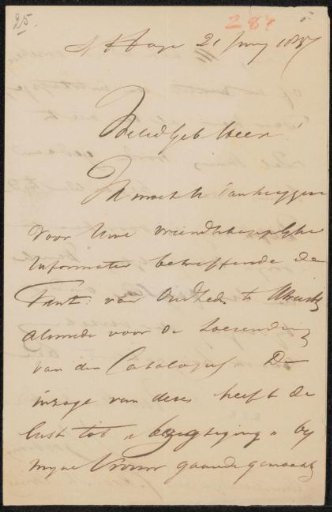 Letter to Christiaan Kramm