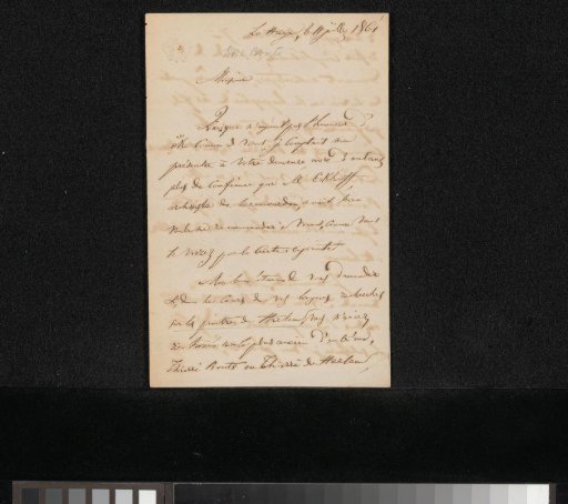 Letter to M. de Willigen