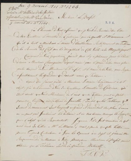 Letter to Antoine de Celles