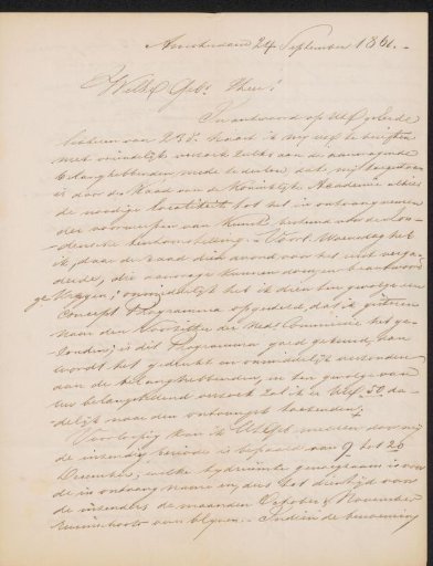 Letter to Pieter Verloren van Themaat
