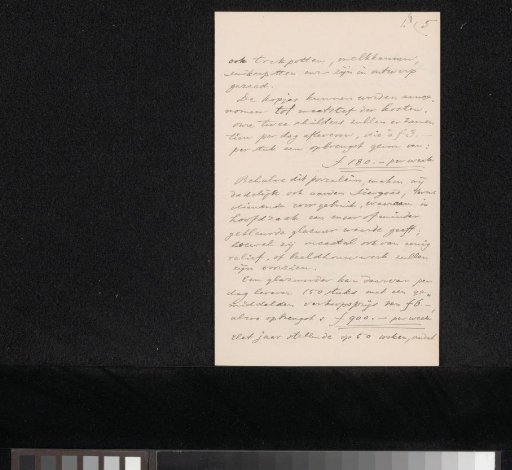 Letter to Pieter Haverkorn van Rijsewijk