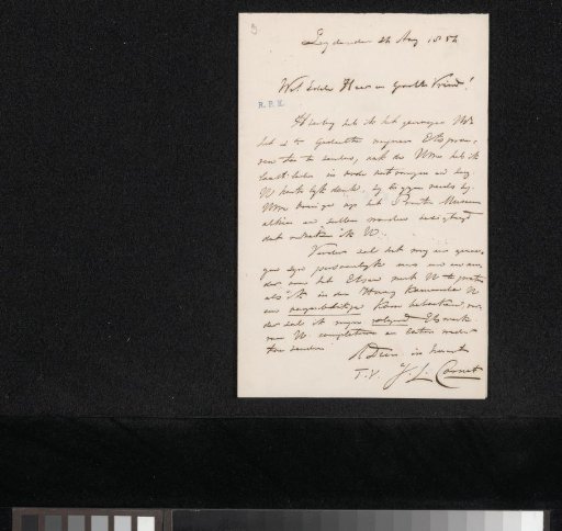 Letter to an anonymous recipient