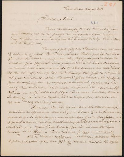 Letter to Christiaan Kramm