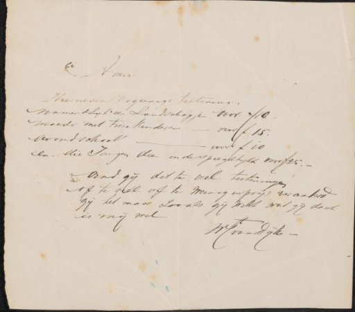 Letter to Pieter Verloren van Themaat