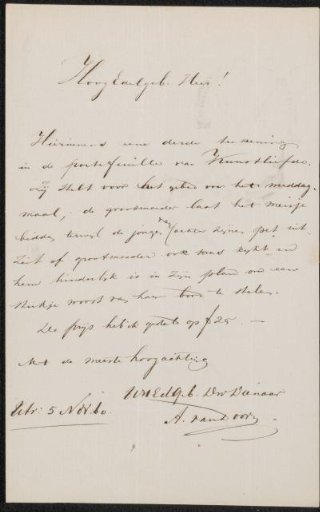 Letter to Pieter Verloren van Themaat