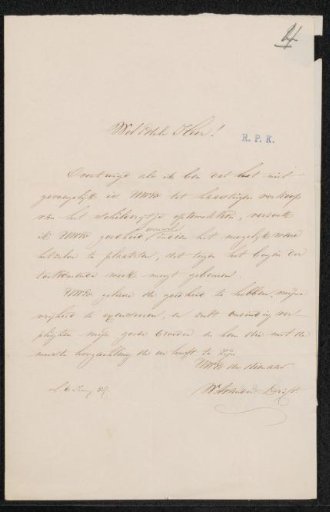 Letter to Lambertus Hardenberg