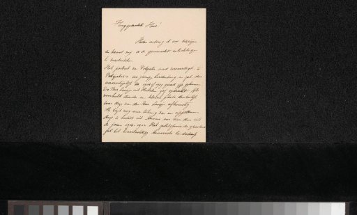 Letter to an anonymous recipient