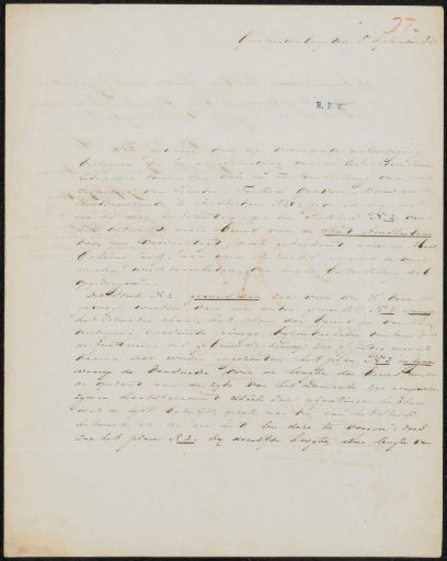 Letter to the Committee of the Exhibition of Living Masters in Amsterdam