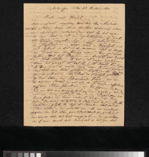 Letter to Jean Zacharie Mazel