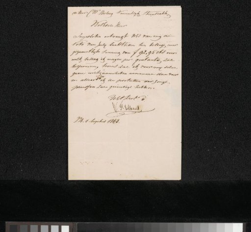 Letter to C.W. Wieling