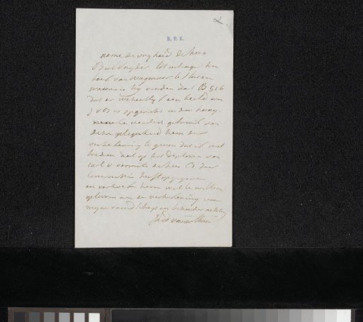 Letter to an unknown recipient