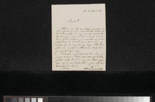 Letter to an anonymous recipient