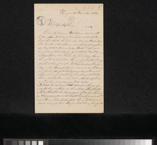 Letter to Christiaan Kramm