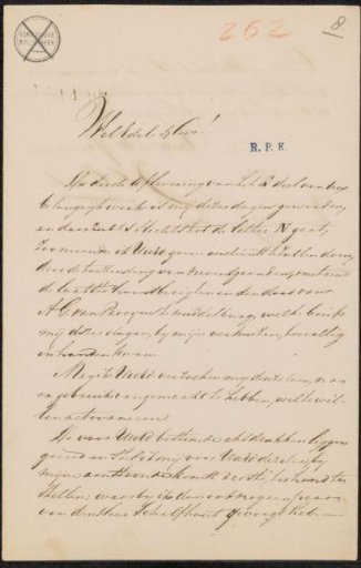 Letter to Christiaan Kramm