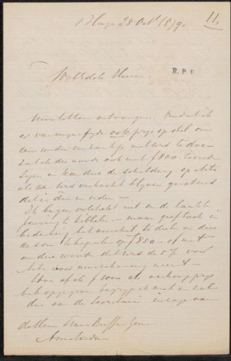 Letter to Frans Buffa and Sons