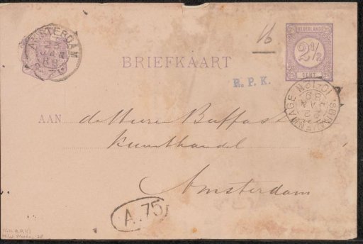 Postcard to Frans Buffa and Sons