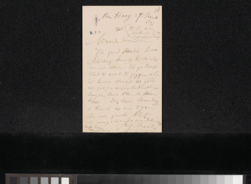 Letter to Frans Buffa and Sons