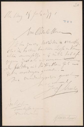 Letter to Frans Buffa and Sons