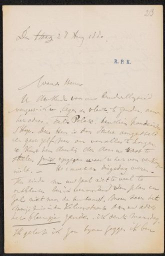 Letter to Frans Buffa and Sons