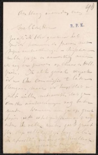 Letter to Frans Buffa and Sons