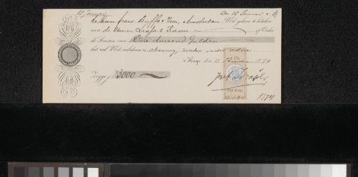 Receipt for Frans Buffa and Sons