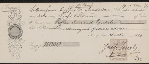 Receipt for Frans Buffa and Sons