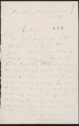 Letter to Frans Buffa and Sons