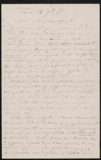 Letter to Jan Hendrik Maschaupt