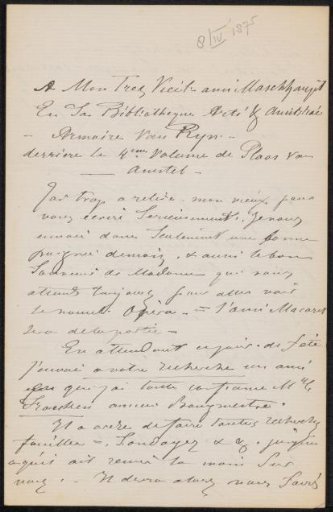Letter to Jan Hendrik Maschaupt